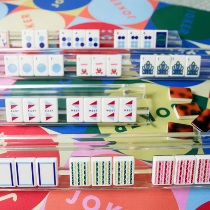 Tortoise & Cream Mod Mahjong Tiles (160 Acrylic Tiles) | The Mahjong House