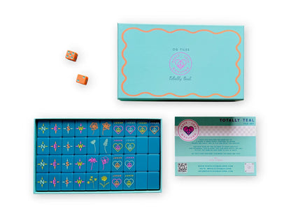 OG Mahj Tiles – Totally Teal (160 Acrylic Tiles) | Peace Love Mahjong