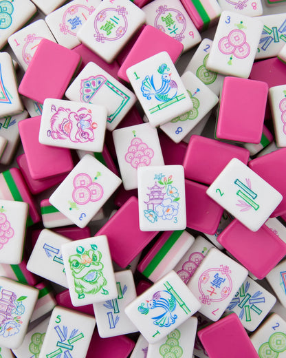 Amethyst Gem Double-Sided Travel Mahjong Mat | The Mahjong House