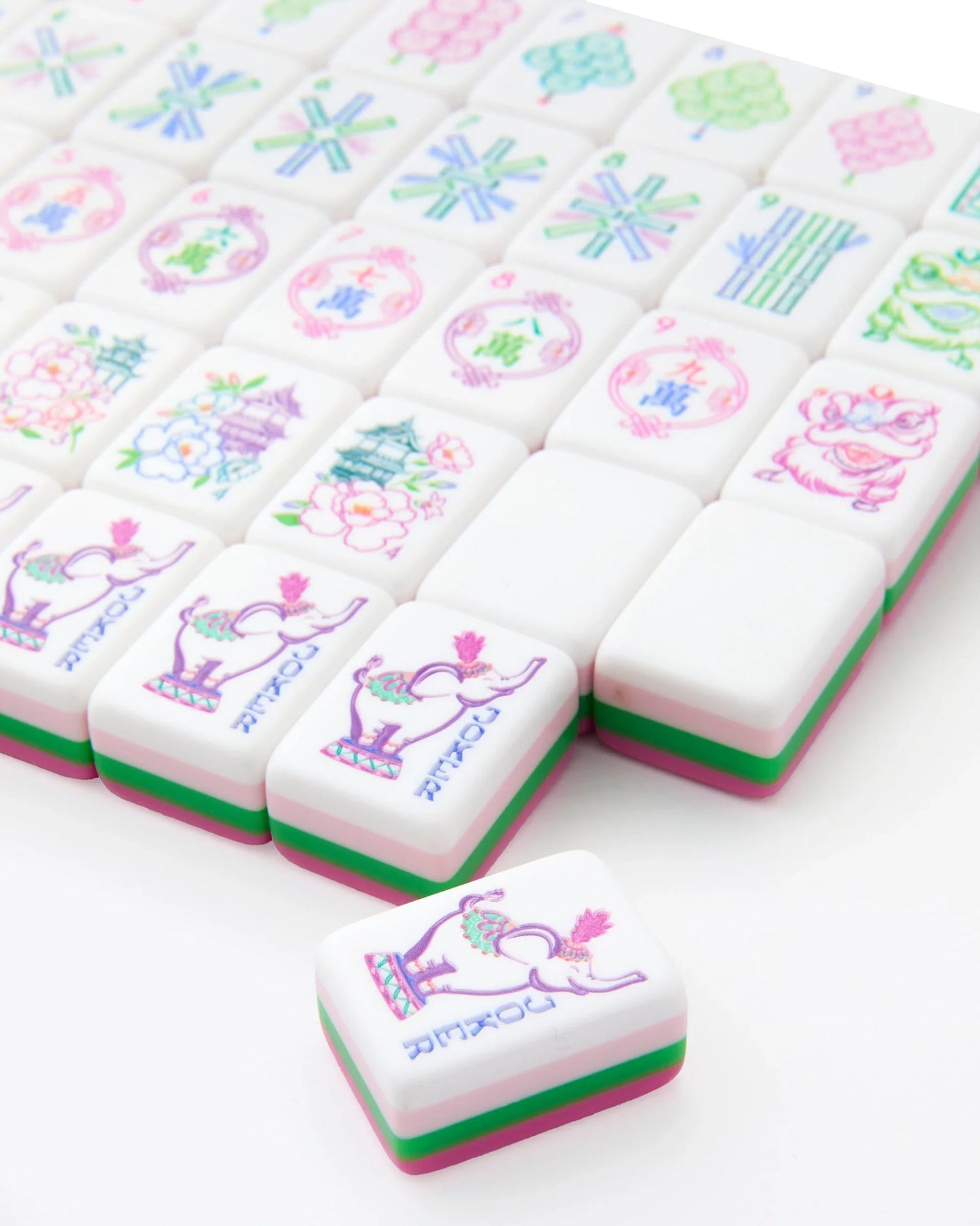 Amethyst Gem Double-Sided Travel Mahjong Mat | The Mahjong House