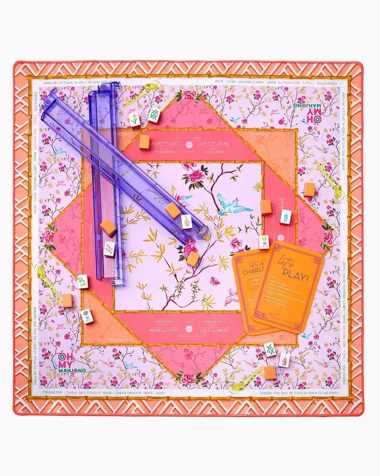 Goldie Sunset Modern Neoprene Mahjong Playing Mat | Oh My Mahjong (OMM)