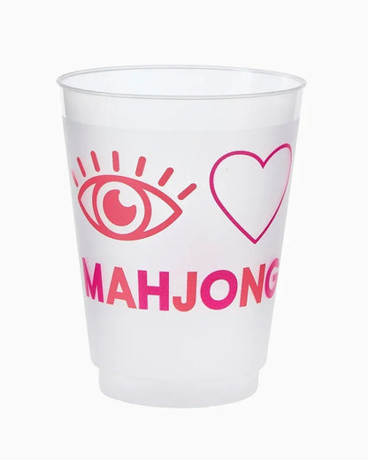 "I Love Mahjong" Cups (Set of 4) | Peace Love Mahjong