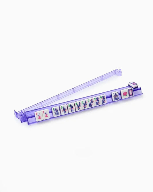 Lilac Acrylic Mahjong Racks & Pushers (Set of 4) | Oh My Mahjong (OMM)