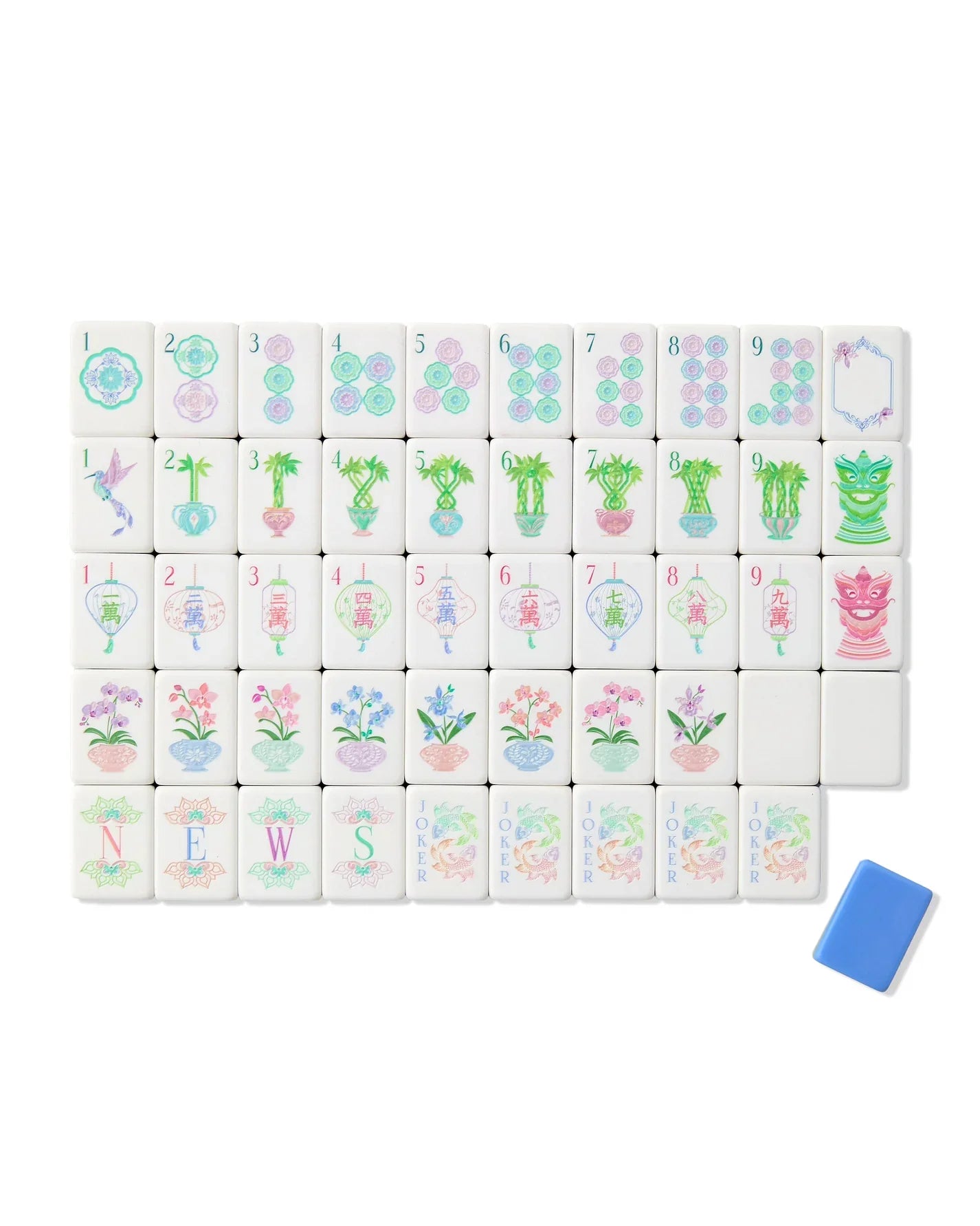 Moonlight Modern Acrylic Mahjong Tile Set | Oh My Mahjong (OMM)