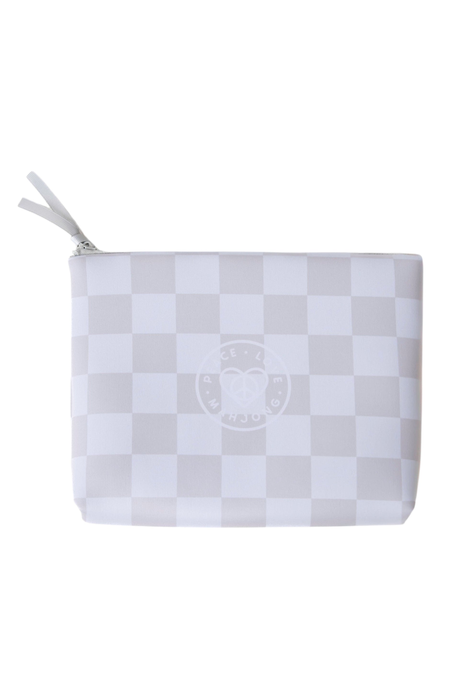 Checkered neoprene tile pouch included