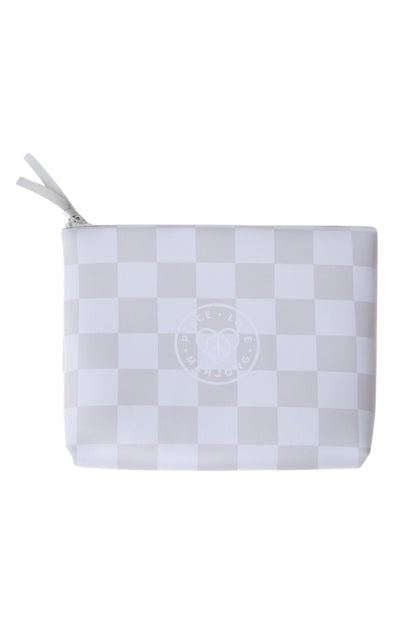 Checkered neoprene tile pouch included