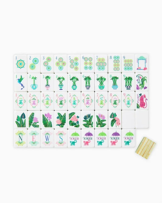 Palm Royale Modern Acrylic Mahjong Tile Set | Oh My Mahjong (OMM)