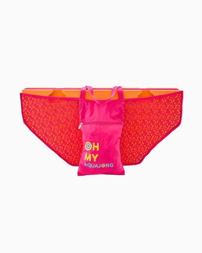 Pink Aqua Jong Pool Mat | Oh My Mahjong