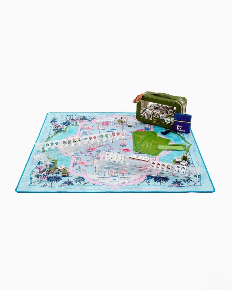 Radiance Mahjong Mat with Storage Tube | Oh My Mahjong