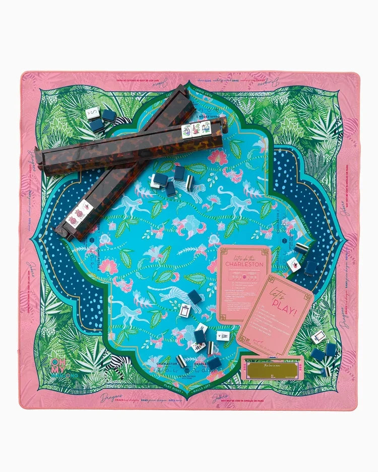 Serengeti Jungle Print Neoprene Mahjong Playing Mat | OMM x Sheridan French