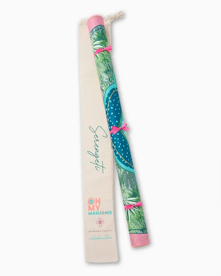 Serengeti Jungle Print Neoprene Mahjong Playing Mat | OMM x Sheridan French