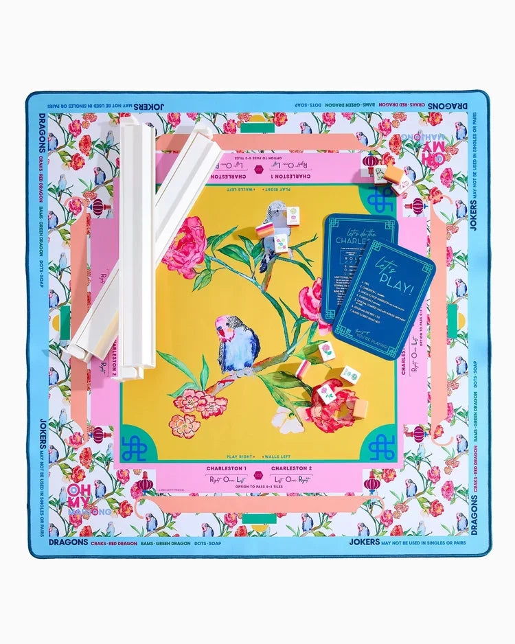Spring Fling x Brooke Wright Modern Neoprene Mahjong Playing Mat | Oh My Mahjong (OMM)