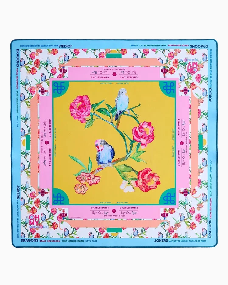 Spring Fling x Brooke Wright Modern Neoprene Mahjong Playing Mat | Oh My Mahjong (OMM)